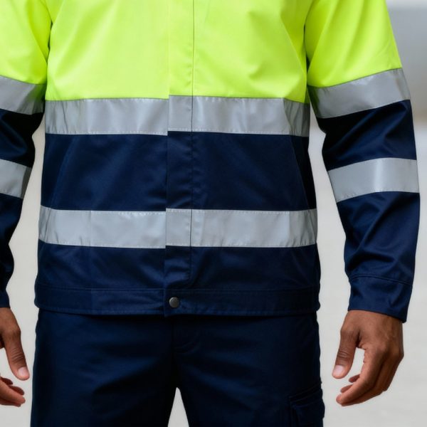 Blusão Alta Visibilidade Bicolor 65% Poliéster / 35% Algodão 200g/m²